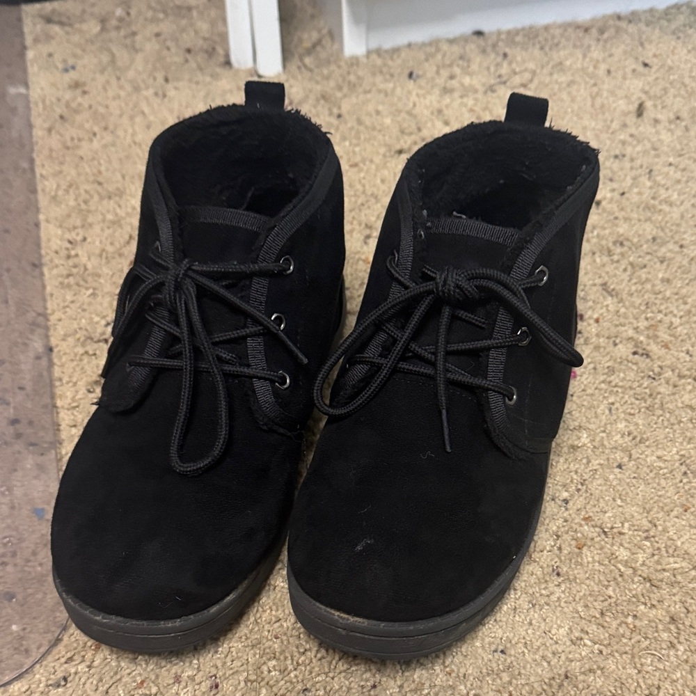 UGG Black Lace Up Boots